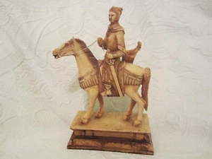 Historical Chinese Horse Rider Warrior Figurine, Resin - Picture 1 of 6