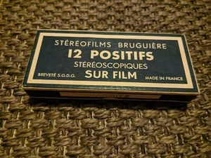BRUGUIÈRE STEREOFILMS-12 POSITIVE STEREOSCOPIC ON FILM - Biarritz - Picture 1 of 3