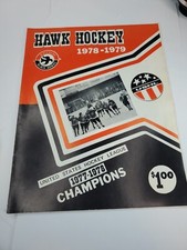Vintage 1978 Official Hockey Magazine Black Hawks of Waterloo US Hockey League 