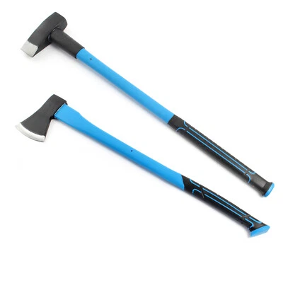 XPOtool Jeu Hache à fendre 1500g Hache merlin 3,6kg Manche Fibre de verre Jardin - Photo 1/4