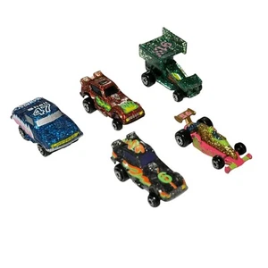 5 Micro Machines 1992 Super Sparkler Glitter Car Vintage Lot - Picture 1 of 11