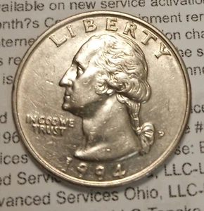 1994 P Washington Quarter, DDO, DDR, No designer initials. - Picture 1 of 4