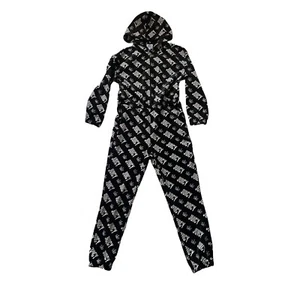 Nuevo con etiquetas Mono Juicy Couture Para Mujer Grande Terciopelo Una Pieza Blanco y Negro - Imagen 1 de 9