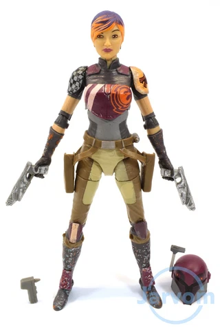 Star Wars Authentic Black Series 6" Inch #33 Rebels Sabine Wren Loose Complete Cover