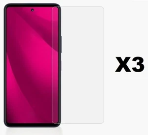 3 Pack Anti Scratch Tempered Glass Screen Protector for T-Mobile Revvl 7 Pro 5G - Picture 1 of 1