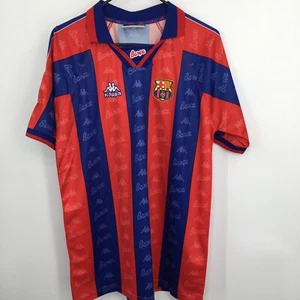 Ronaldo Luís Nazário de Lima  FC Barcelona 1995-97 Soccer Jersey Men Large Kappa - Picture 1 of 10