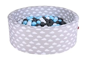 Knorr Toys® Bällebad Soft Grey White Clouds-300 Balls Lightbl Neu - Bild 1 von 4