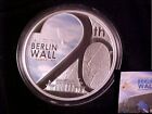 2009 Tuvalu Large Silver Proof color $1 Berlin Wall/Dove-Nice Gift Box