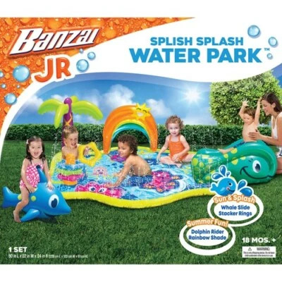BANZAI JR Banzai Splish Splash Water Park Play Pool Kids Outdoor Summer New - Image 1 of 2