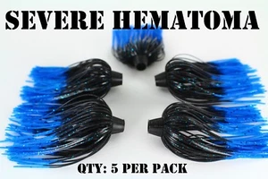FALDAS PRO-TIE Bajo, cebo giratorio, cebo de pesca Chatterbait falda señuelo. Cantidad: 5 por paquete - Imagen 1 de 4