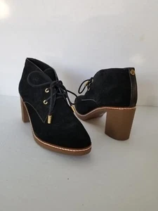 Tory Burch schwarze Hilary Lammfell gefütterte Wildleder-Booties Größe 7M - Bild 1 von 7