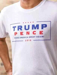 TRUMP PENCE 2016 T-SHIIRT ADULT LARGE American Political All American Tee NEW - Picture 1 of 5