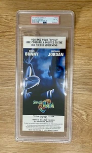 Biglietto film Space Jam Media Premier 11 novembre 1996 Michael Jordan Bulls PSA 8 - Foto 1 di 1