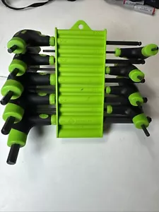 Greenlee 0254-40 9-Piece T-Handle Hex Key Wrench Set, Missing 3/32” - Picture 1 of 4