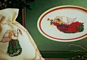 Old World Angels ~ Cross Stitch Pattern ~ Bonus Christmas Miniatures - Picture 1 of 5