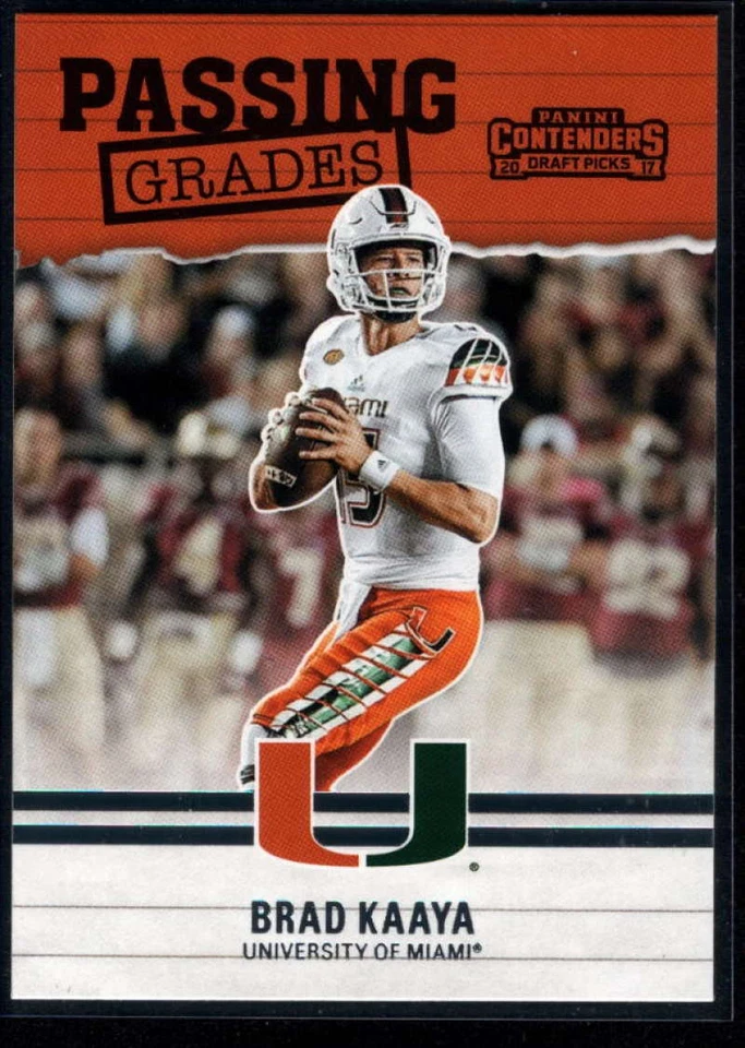 2017 Panini Contenders Draft Picks Football Passing Grades #3 Brad Kaaya - Image 1 of 1