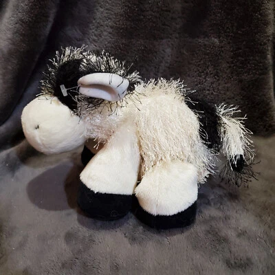 GANZ Webkinz BLACK & WHITE COW 6" Plush Stuffed Animal Toy No Code - Image 1 of 4