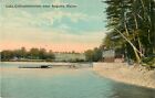 A View Of A Home, Dock &amp; Beach, Lake Cobbosseecontee, Augusta Maine ME