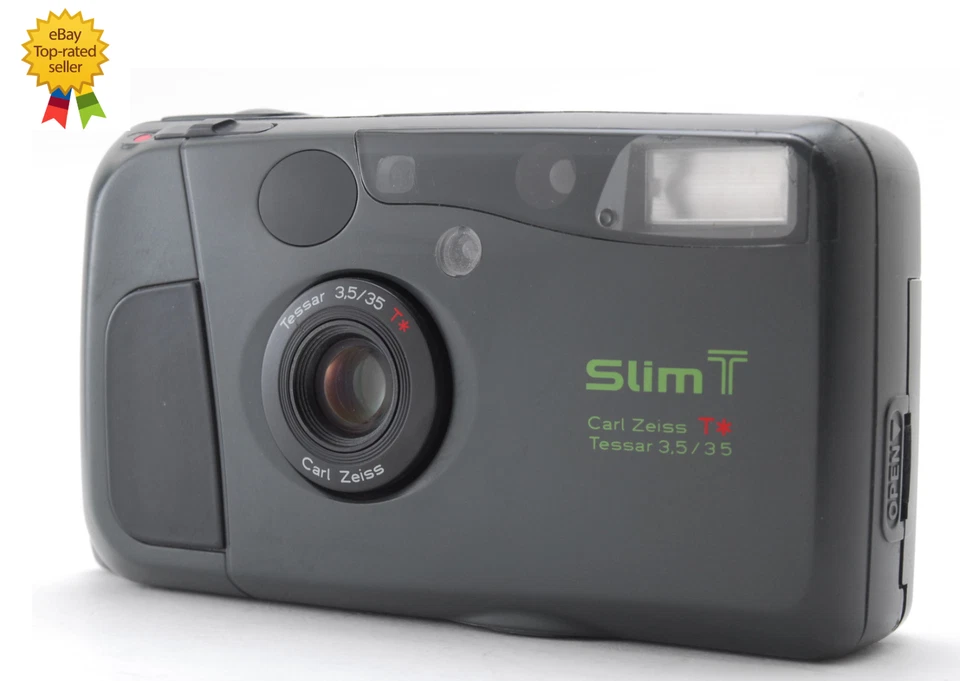 Kyocera Slim T Yashica T4 Point & Shoot Camera 35mm From JAPAN [NEAR MINT] - Image 1 of 4