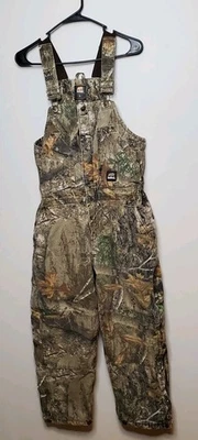 Berne Outdoor Bib Overalls Youth Large Camo Insulated Hunting Zip Leg Quilted - Image 1 of 4