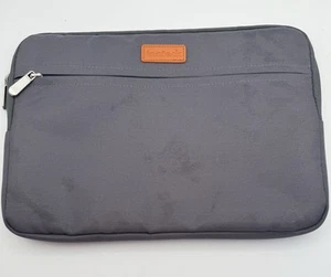 Gebrauchte Inateck Reißverschlusstasche ca. 13"x 9,5" 2 Taschen grau 2 Reißverschlüsse *lesen - Bild 1 von 8