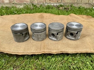 Steampunk Industrial Upcycling Mancave 4 x Rover V8 PISTONS - Picture 1 of 6