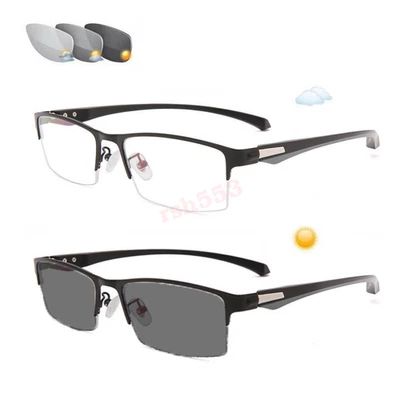 Photochromic Gunmetal Progressive Multifocal Reading Anti-blue Glasses AU - image 1 of 4
