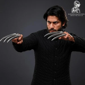 Realistic X-Man Claws Wolverine Aluminum Claw 25cm Perfect for Cosplay, Costumes - Picture 1 of 4