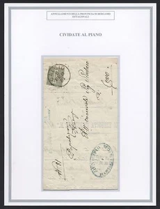 Da Cividate al Piano 9 Feb 84 a Covo con 1 cent - Picture 1 of 1