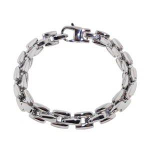 Pulsera de eslabones tejidos de acero inoxidable de 8,5" para hombre - Imagen 1 de 2
