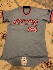 NPB Rare Ogawa Baseball Jersey Chiba Lotte Marines Game Worn #88 Japanese 1994