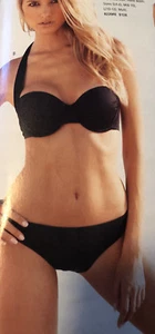 NEW Boston Proper Convertible 2 Piece Sexy Black Swimsuit Halter Bikini XS 4-6 C - Picture 1 of 12
