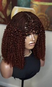 Handmade Braided Wig With Closure Lace - Picture 1 of 12