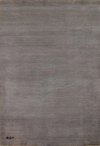 Durable Contemporary Gabbeh Solid Design Wool Rug - Made to Last! 4x6 ft - Picture 1 of 18