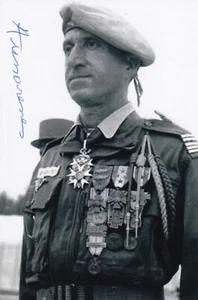 Paul Aussaresses Signed Autograph 4x6 Photo French Soldier Jumped Into Germany - Picture 1 of 2