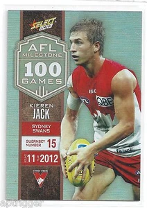 2013 Champions AFL Milestone Game (MG71) Kieren JACK Sydney - Picture 1 of 1