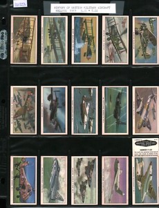 1963 Kellogg History Of British Military Aircraft (16/16) complete set (101273)