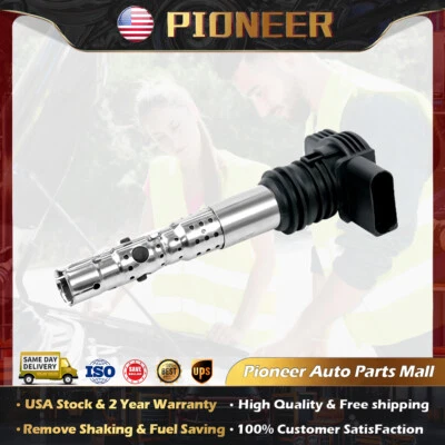 OEM Ignition Coil Fit For VW Beetle Golf Jetta Passat Audi A4 TT 1.8L 2.7L UF411 Foto 1 de 4