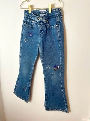 Винтажные джинсы Y2K 90-е 00-е ограниченное издание Too Embellished Bedazzled США Stars буткат 7 - Изображение 1 из 4