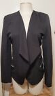 FATE Blazer with cascading lapels and dual zipper embelleshments