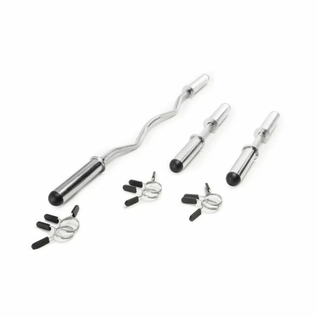 Olympic Curl Bar and Dumbbell Handle Set- Set of 3 Barbells Marcy