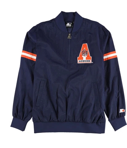 STARTER Mens Auburn Tigers letterman patch Windbreaker Jacket uab L Cover