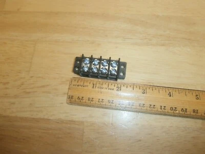 PHILMORE 13-1404B 4 POSITION TERMINAL BARRIER STRIP DUAL ROW 30AMP 300V,NEW - Image 1 of 4