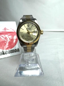 BULOVA SUPER SEVILLE CALENDAR Automatic Womens Watch 24mm Gold Dial Working - Picture 1 of 14