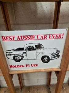 Holden FJ ute new quality enamel sign - Picture 1 of 1