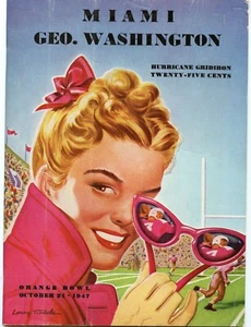 1947 Miami Hurricanes vs. George Washington college football program - Picture 1 of 1
