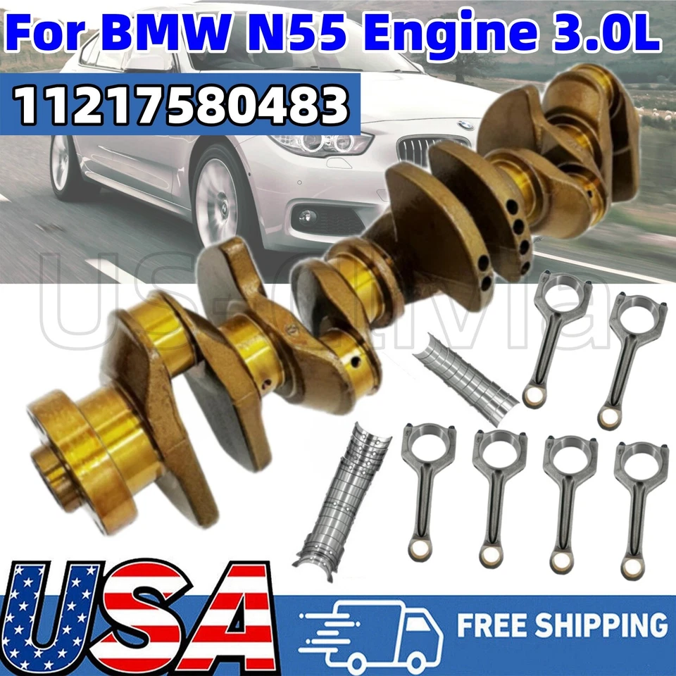 Crankshaft Con Rods Bearings Kit 11217580483 11247624615 For BMW N55 Engine 3.0L - Image 1 of 4