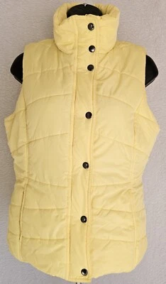 New York & Company Womens Vest Jacket Coat Size S Yellow - Image 1 of 4