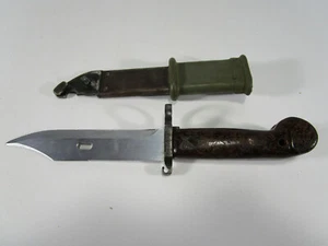 Vintage Bayonet-Unmarked plastic handle sheath nv 8790 military - Picture 1 of 12