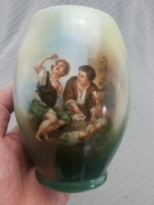 Wittelsbach Germany Prussia Melon Eaters Ovoid Stein Mug Teal 5.5 inch - Picture 1 of 9